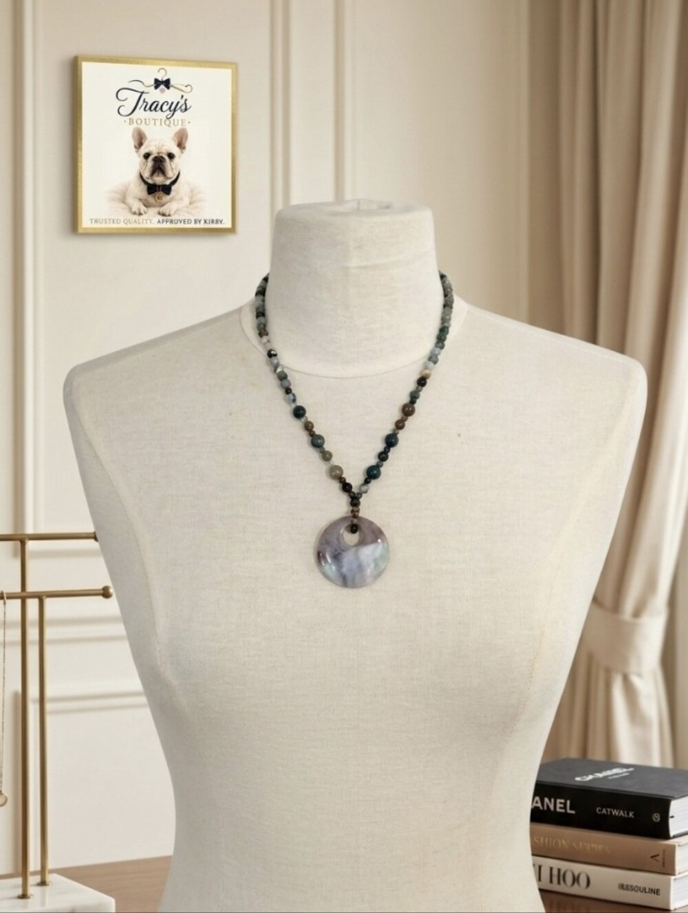 Ocean Jasper Gemstone Beaded Necklace